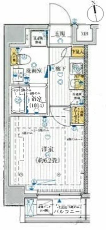 プレールドゥーク池袋(1K/3階)の間取り写真