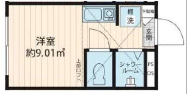 ルコンフォ荻窪(ワンルーム/1階)の間取り写真