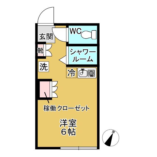 ジュライ(ワンルーム/2階)の間取り写真