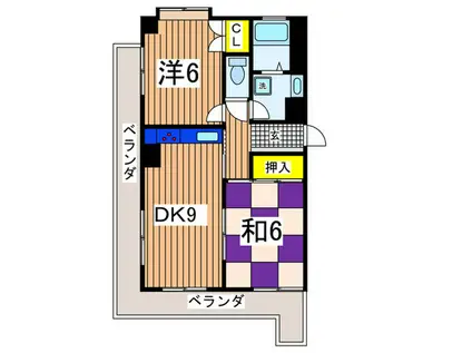 第3吉田ビル(2DK/2階)の間取り写真