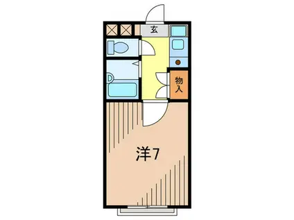 サンライト仁川(ワンルーム/3階)の間取り写真