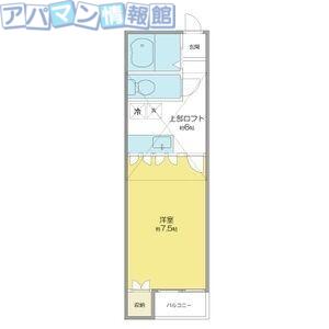 グランデハイム(1K/1階)の間取り写真