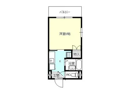 メゾンミレー(1K/2階)の間取り写真