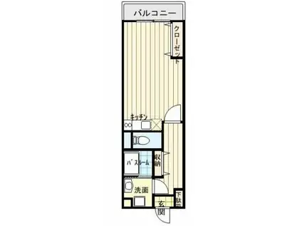 赤阪マンション(ワンルーム/2階)の間取り写真