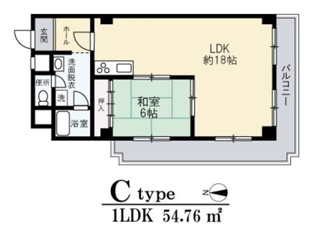 マンションジュエル(1LDK/2階)の間取り写真