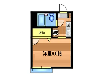 コーポ寿(1K/1階)の間取り写真