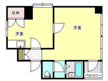 ユーズ・ビル(1K/5階)の間取り写真