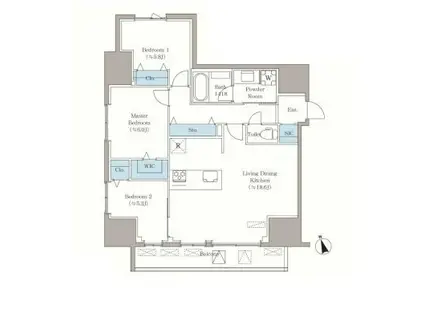 VISTA西早稲田(3SLDK/10階)の間取り写真