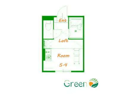 プライムテラス東海大学前I(ワンルーム/2階)の間取り写真