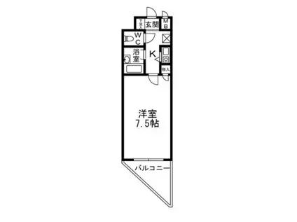 アーバンクルーザー六ツ門(1K/5階)の間取り写真