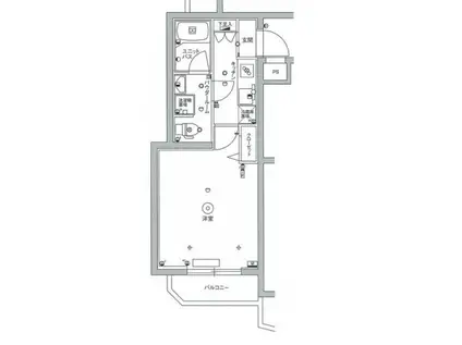 スカイコート蒲田弐番館(1K/4階)の間取り写真
