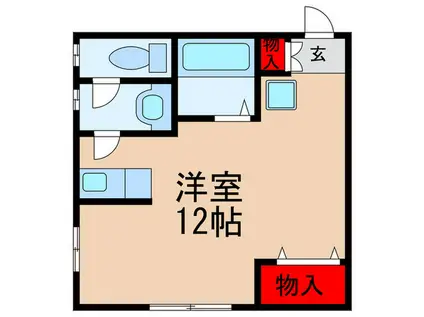 リノーベル川西(ワンルーム/2階)の間取り写真