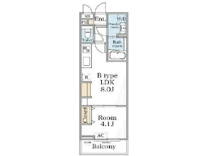 リブリ・淵野辺III(1LDK/3階)の間取り写真