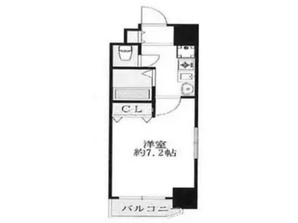 ラナップスクエア天満プライム(1K/11階)の間取り写真