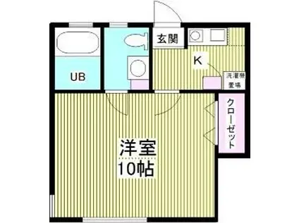 サウス SIDE西荻窪(1K/2階)の間取り写真