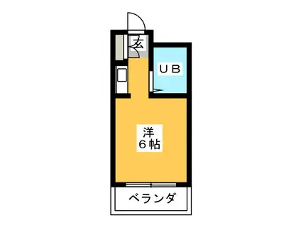 リバーサイド早野(ワンルーム/3階)の間取り写真