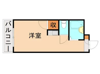 メゾンドサンティエ(1K/2階)の間取り写真