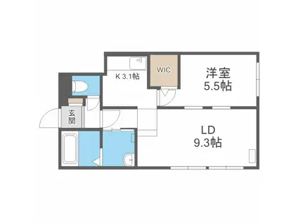 PARTIRE N21 パルティーレN21(1LDK/1階)の間取り写真