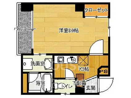 CROSS.BLD(1K/5階)の間取り写真