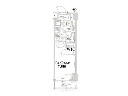 アクサス上野北(1K/5階)の間取り写真