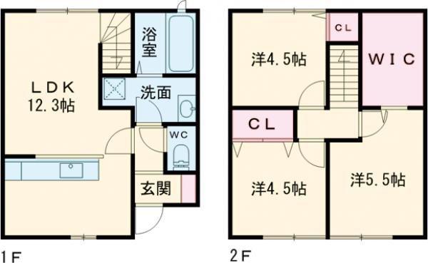 グランメゾンIII(3LDK/1階)の間取り写真