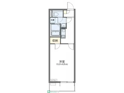 レオネクスト新城(1K/2階)の間取り写真