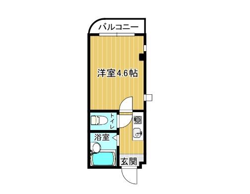 バードハウス(1K/2階)の間取り写真
