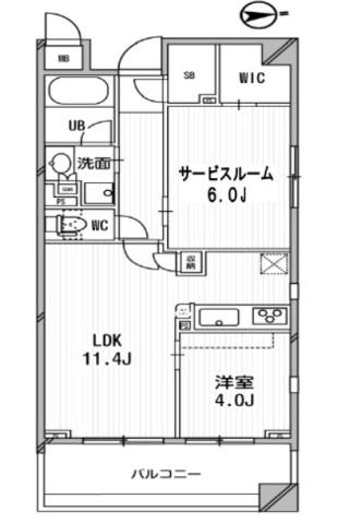 アーデン神保町(2LDK/5階)の間取り写真