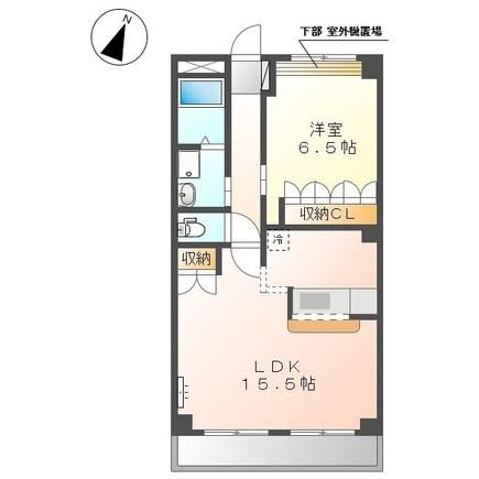 プロムナード(1LDK/1階)の間取り写真