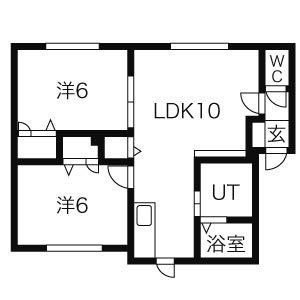 リベルテ(2LDK/1階)の間取り写真