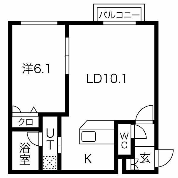 プレシャスレジデンス元町(1LDK/3階)の間取り写真