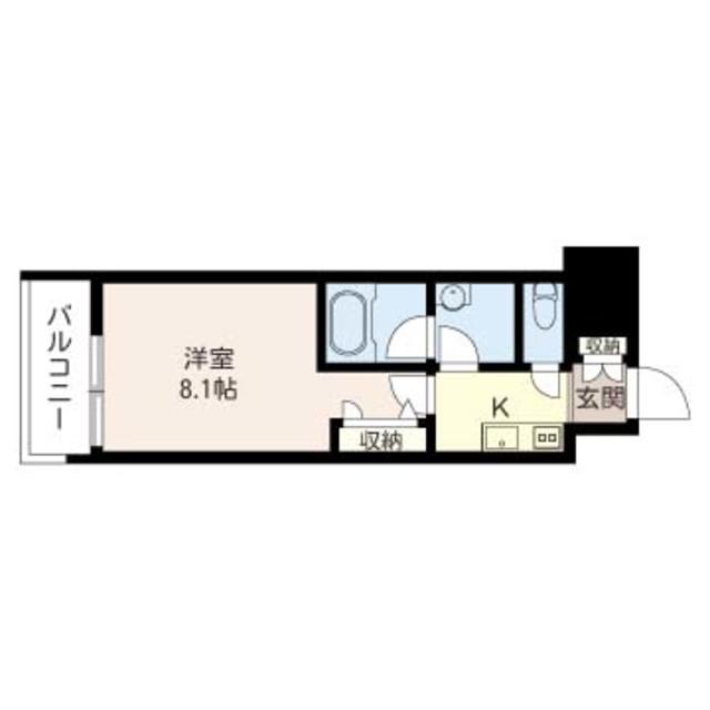 シャーメゾンステージ日野(1K/2階)の間取り写真