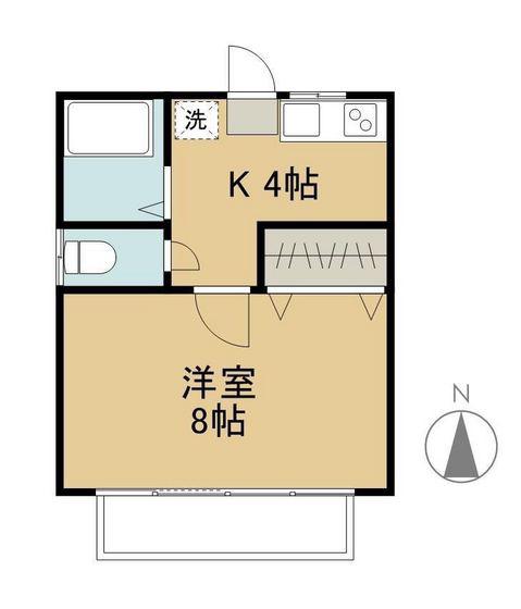 コーポハーベスト(1K/1階)の間取り写真