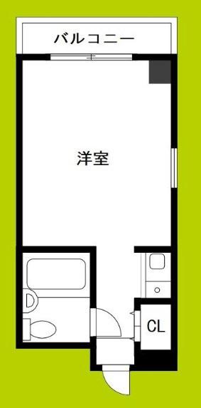 ユーロハイツ天神橋(1K/5階)の間取り写真