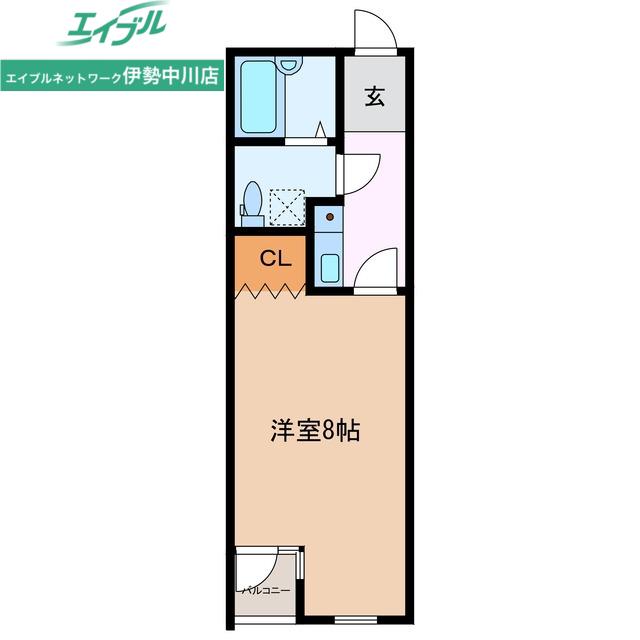 第三マンション一八(1K/3階)の間取り写真