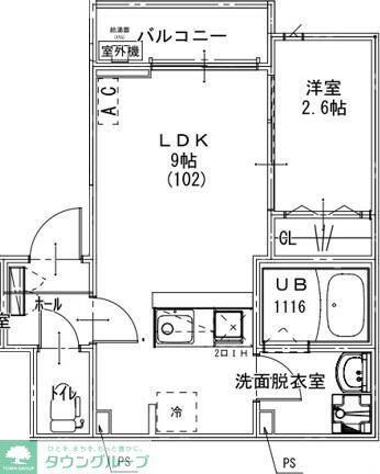 KEIAI RESIDENCE 豊四季II(1LDK/1階)の間取り写真
