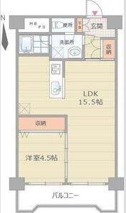 おおきに大阪天満サニーアパートメント(1LDK/7階)の間取り写真