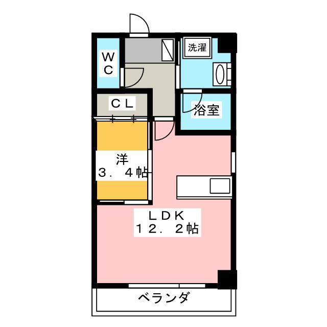 N-GLANZ(1LDK/6階)の間取り写真