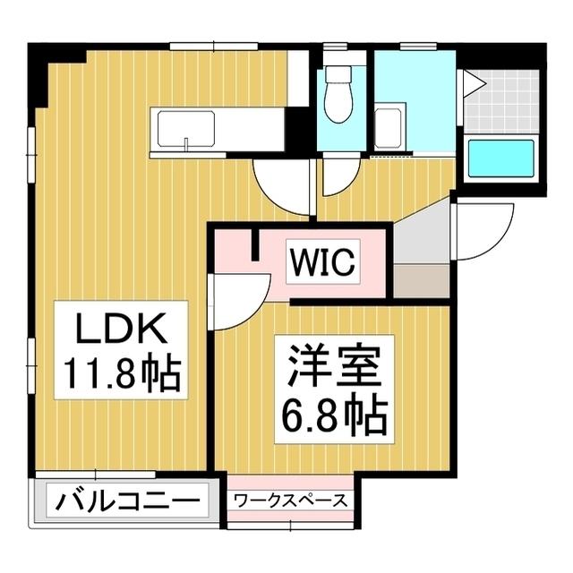 メゾンAOKI(1LDK/1階)の間取り写真