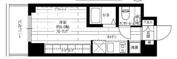 ステージグランデ大宮(ワンルーム/3階)の間取り写真