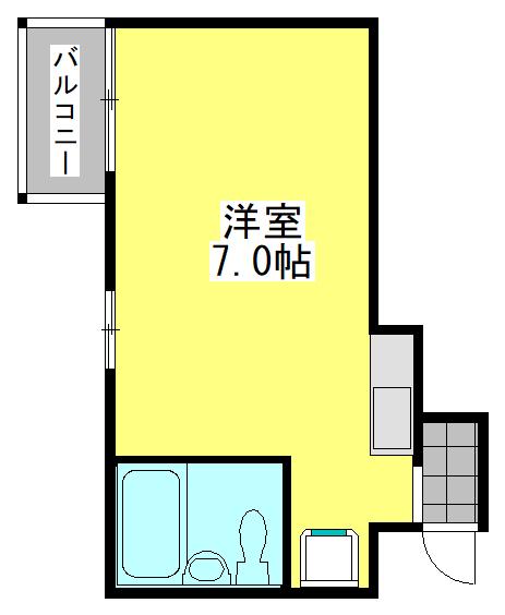 オネスティ大久保参番館(ワンルーム/3階)の間取り写真