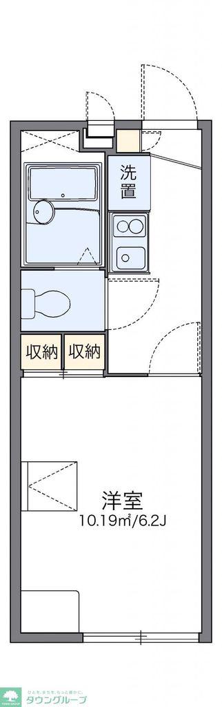 レオパレス上大岡東(1K/1階)の間取り写真