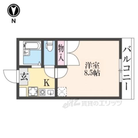レオパレスOHI(1K/3階)の間取り写真