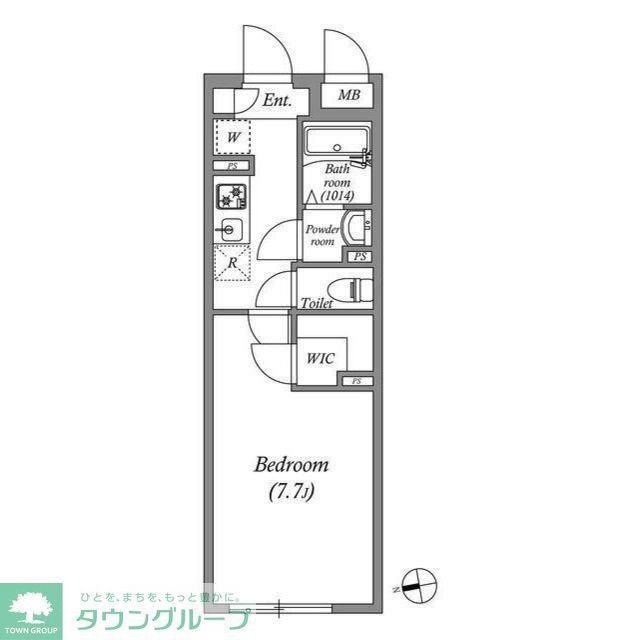 SOLASIA RESIDENCE荻窪II(1K/2階)の間取り写真
