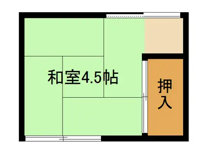 成宮アパート(ワンルーム/2階)の間取り写真