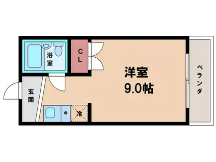 メゾンリベリカ(ワンルーム/4階)の間取り写真