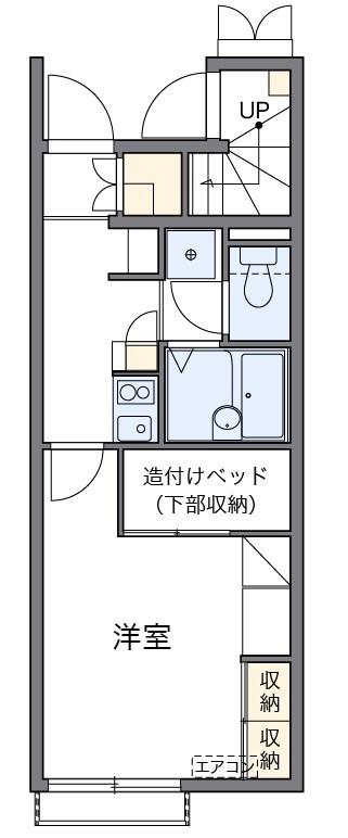 リッチM(1K/1階)の間取り写真