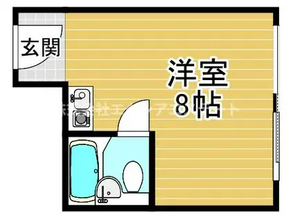 メガロコープ福島(ワンルーム/5階)の間取り写真