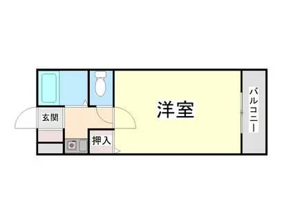 グランゲート灘(1K/3階)の間取り写真