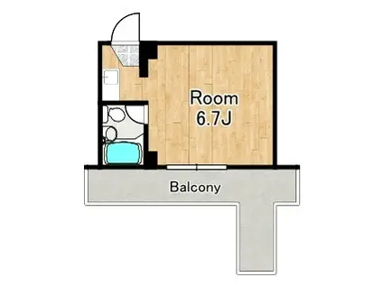 レガーレ大正(1K/5階)の間取り写真